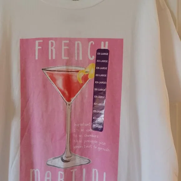 NEW! WILDFOX French Martini Ryan Top - White Size XXL - Picture 6 of 12